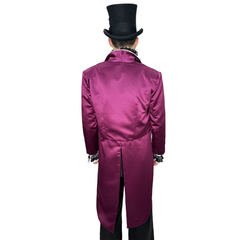 Luxurious Royal Purple Victorian Tailcoat Jacket w/ Vest