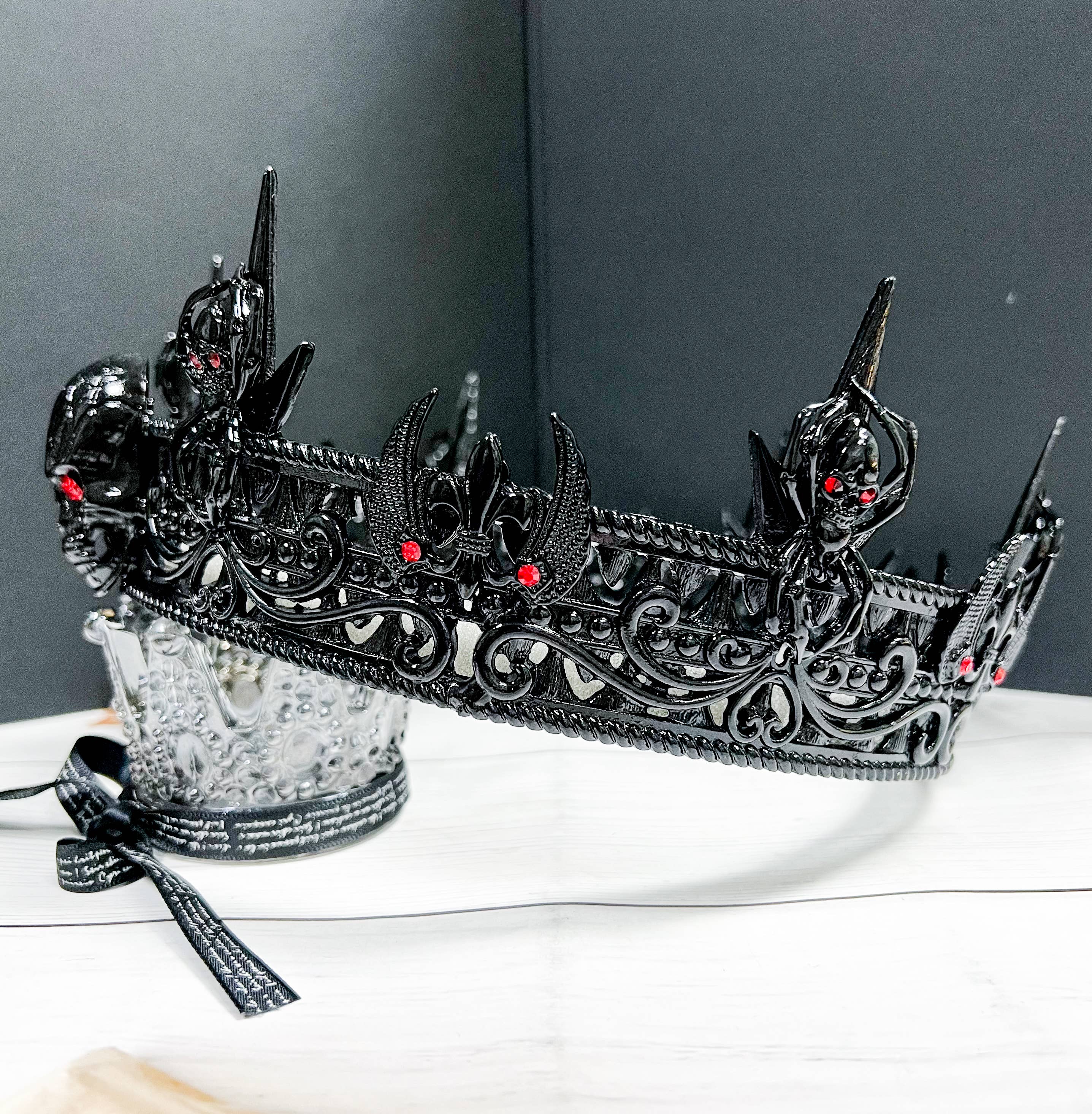 Prince Of Darkness Metal Skull Crown