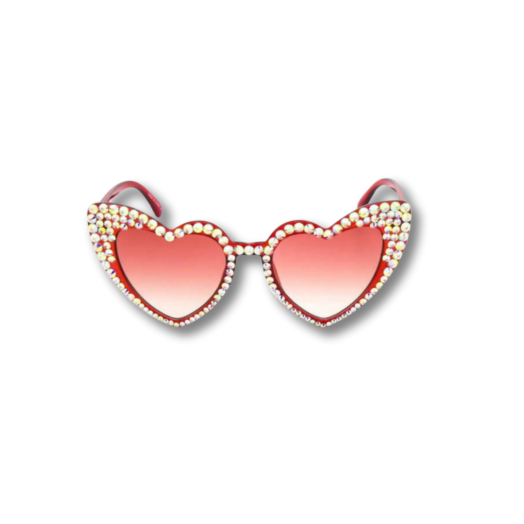Heart Shaped Jewel Sunglasses