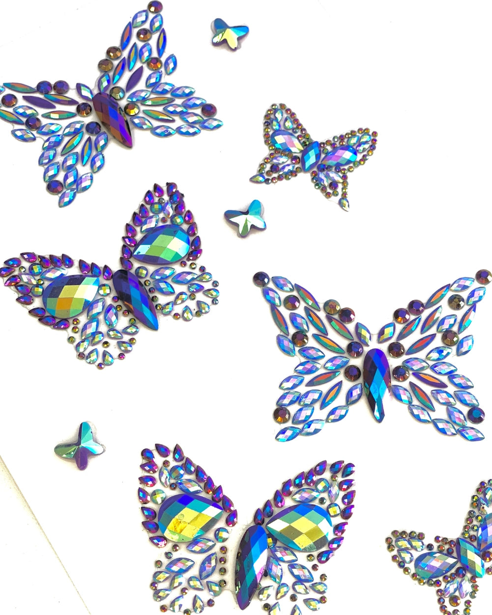 Wicked Wings Blue & Purple Butterfly Body Gems