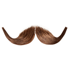 100% Human Hair Fake Handle Bar Mustache