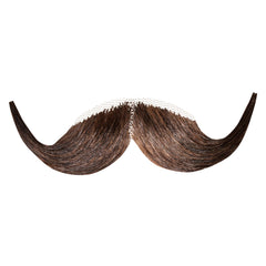 100% Human Hair Fake Handle Bar Mustache