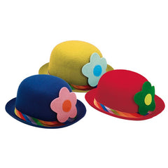 Colorful Clown Bowler Hat