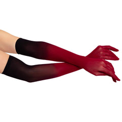Ombre Mesh Opera Length Gloves