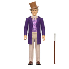 Willy Wonka & The Chocolate Factory: 3.75" Willy Wonka ReAction Collectible Action Figure w/ Cane