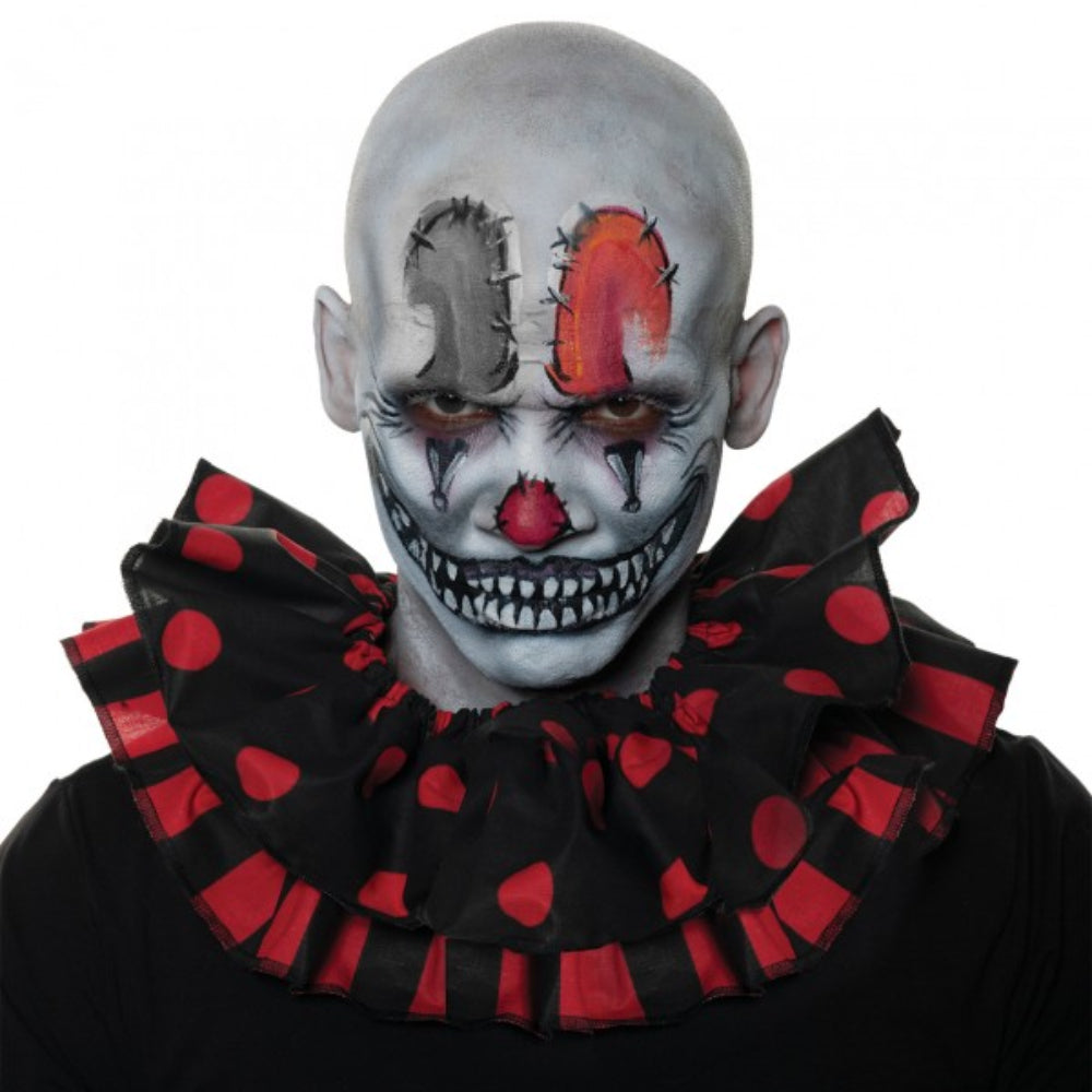 Red & Black Clown Ruffle Collar