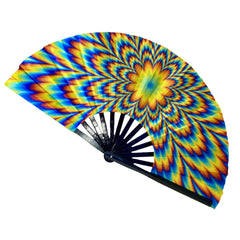 24" UV Psychedelic Swirl Clacker Fan