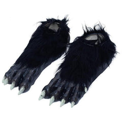 Deluxe Black Wolf Feet