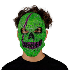 Skull Fangs Green Monster Mask