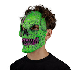 Skull Fangs Green Monster Mask