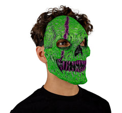 Skull Fangs Green Monster Mask