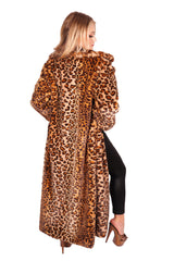 Wildest Dreams Leopard Print Faux Fur Long Coat