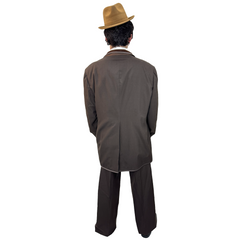 1920s Brown Velvet Lapel Suit Adult Costume