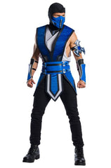 Mortal Kombat Sub-Zero Adult Costume with Mask and Hood