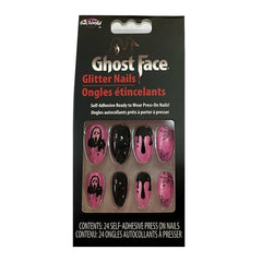 Ghost Face Glitter Press On Nails