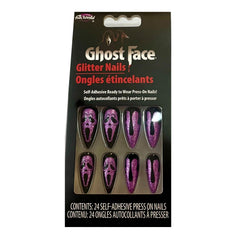 Ghost Face Glitter Press On Nails