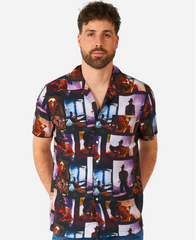 A Nightmare On Elmstreet Print Men's Short Sleeve Shirt