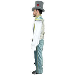 Victorian Men's Vest Powder Blue Adult Costume