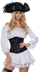Black Lace Pirate Underbust Corset