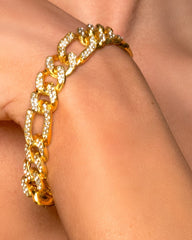Gold Cuban Link Women's Bracelet