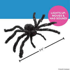 Walking Animated Spider Decoration - 31" x 7" Inch