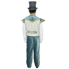 Victorian Men's Vest Powder Blue Adult Costume
