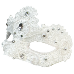 Venetian Jeweled Lace Mask