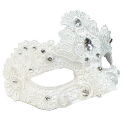 Venetian Jeweled Lace Mask
