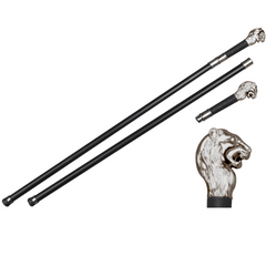 36.5" Lion Head Handle Walking Cane