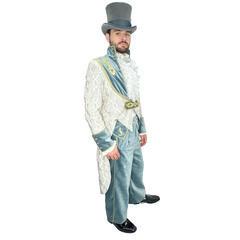 Dazzling Victorian Men's Powder Blue Adult Costume