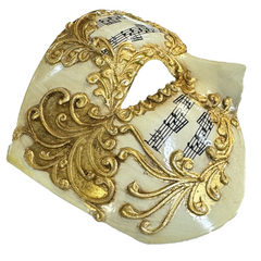 Musical Note Venetian Phantom Mask