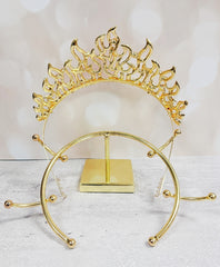 Men's Fleur De Lis Crown W/ Yellow Gemstones