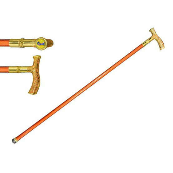 37″ Gold Handle Walking Cane