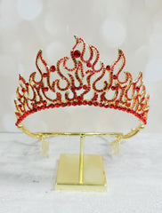 Men's Fleur De Lis Crown W/ Yellow Gemstones