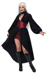 Bitten Bad Vampire Corset Coat Women's Costume
