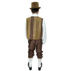 Medieval Men's Caramel & Brown Handmade Costume Set