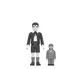 The Munsters: 2.85" Eddie Munster Greyscale ReAction Collectible Action Figure w/ Woof Woof Doll