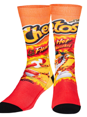Cheetos Flamin' Hot Logo Crew Length Socks