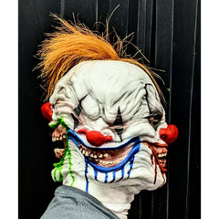 4-Banger Silicone Clown Mask with Hair