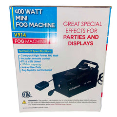 400W Mini Fog Machine & Wired Remote