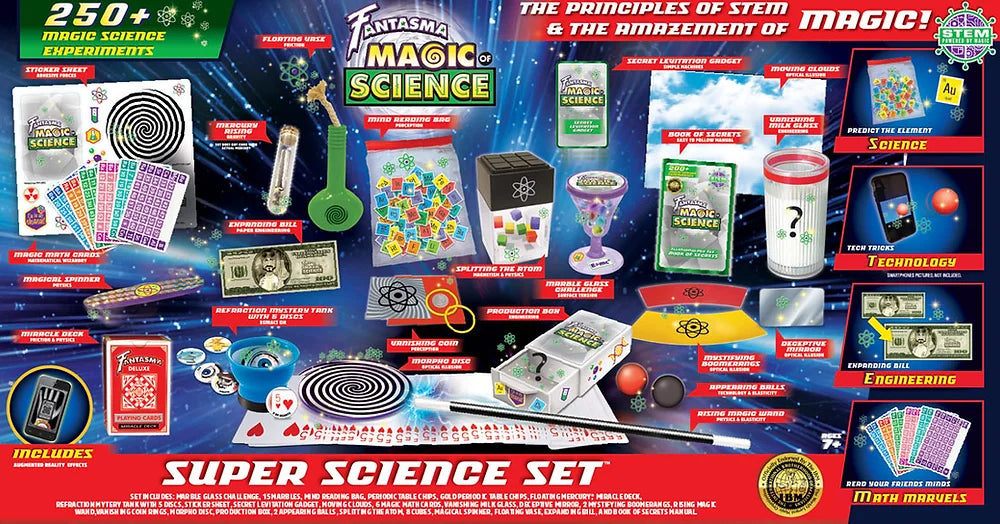 250+ Deluxe Super Science Experiments Illusionology Set