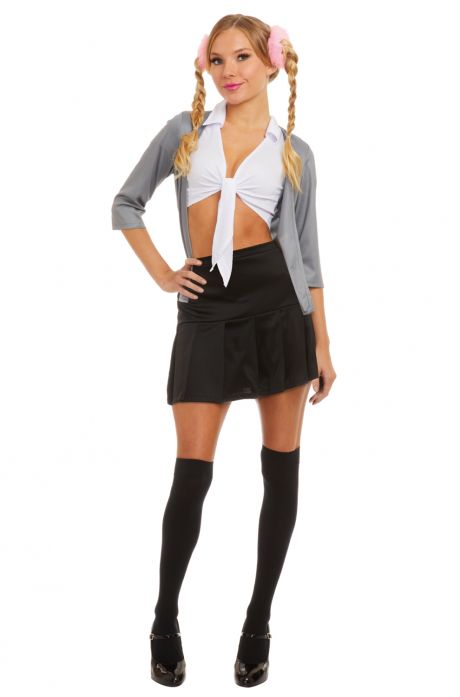 Classic Sexy Pop Schoolgirl Adult Costume