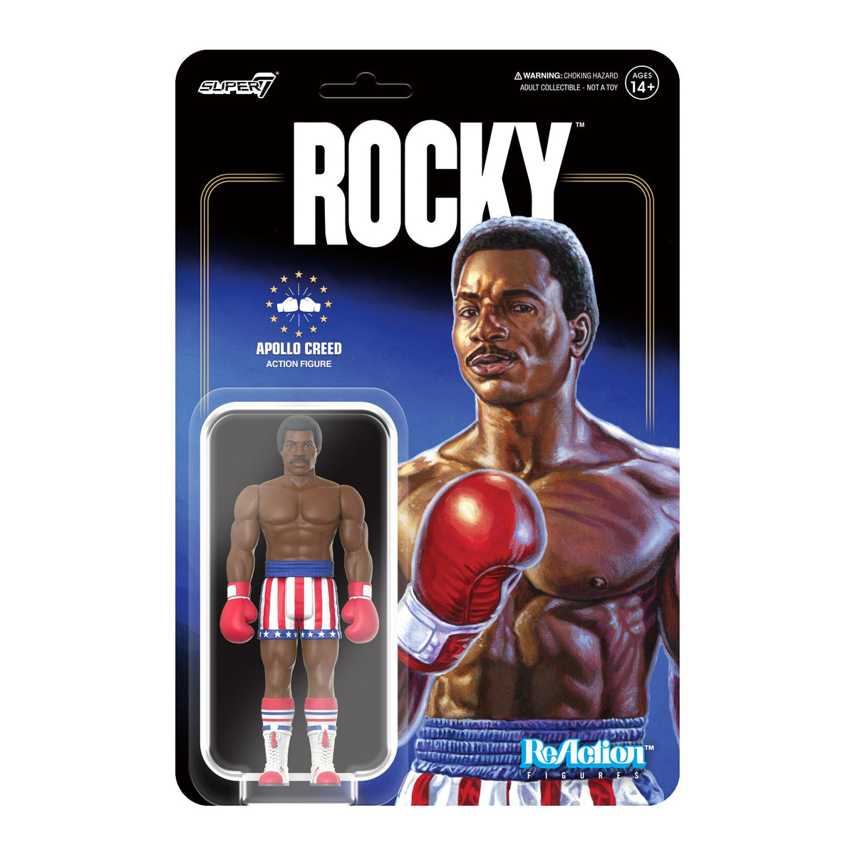 Rocky: 3.75" Apollo Creed ReAction Collectible Action Figure