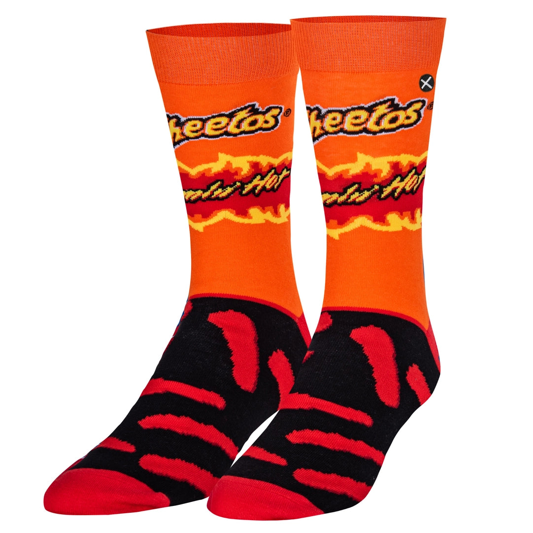 Cheetos Flamin' Hot w/ Chips Crew Length Socks