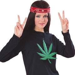 60s & 70s Hippie Weed Leaf Necklace
