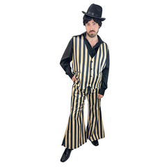 1970s Gold Stripe Party Adult Costume