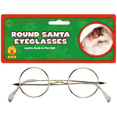 Round Santa Novelty Glasses