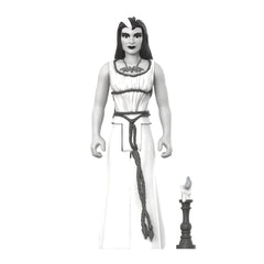 The Munsters: 3.75" Lily Munster Greyscale ReAction Collectible Action Figure w/ Candlestick
