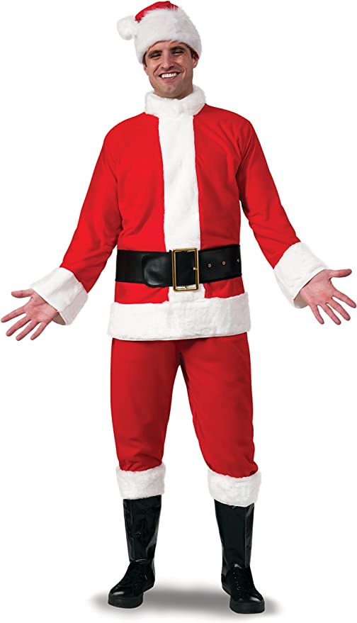Classic Flannel Finish XL Adult Santa Suit Costume