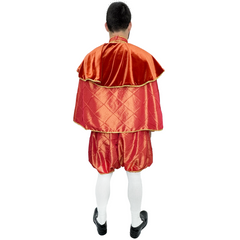 Medieval Men's Orange Merchant Adult Costume